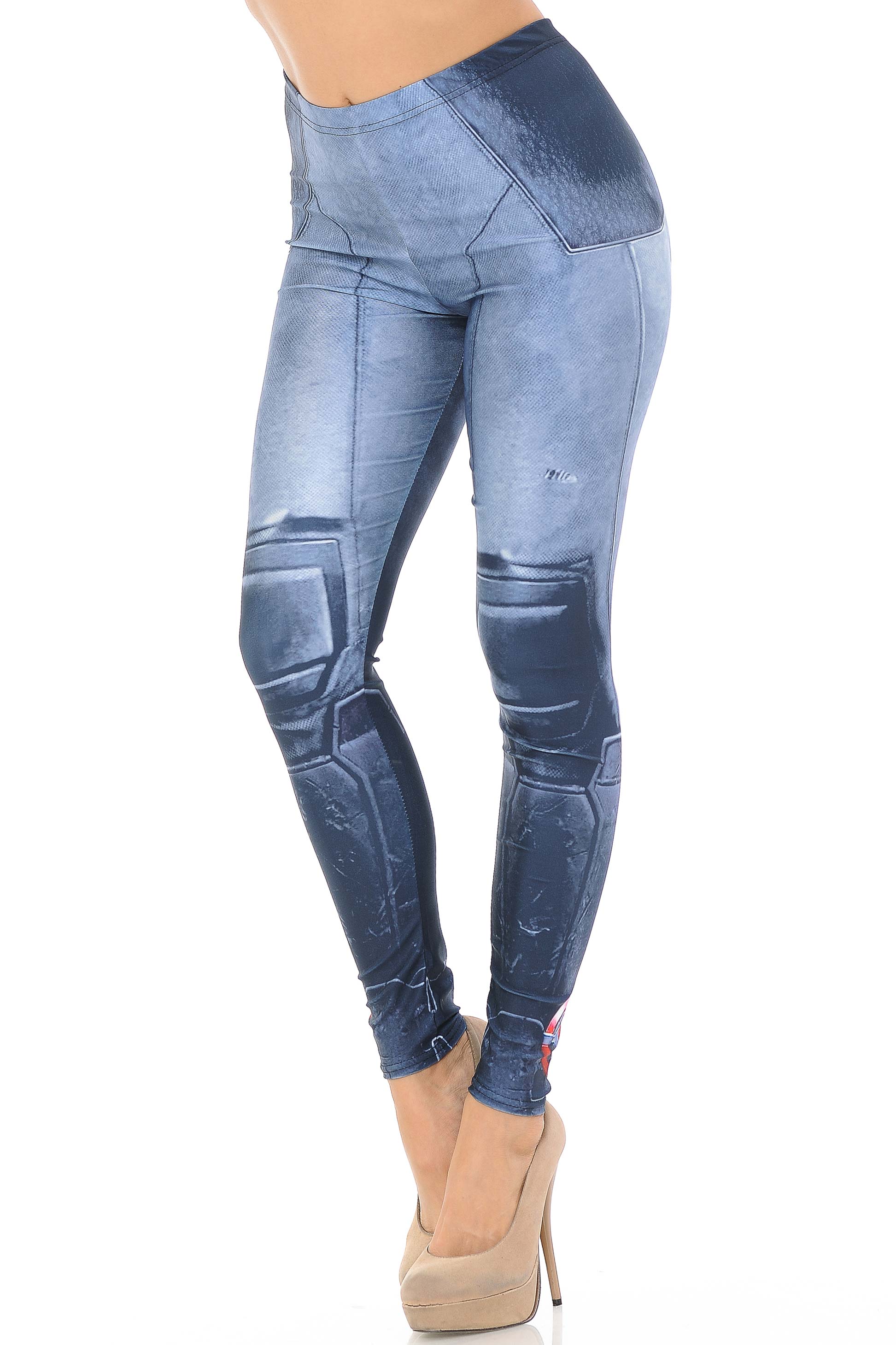 Wholesale Graphic Print Leg Armor Leggings