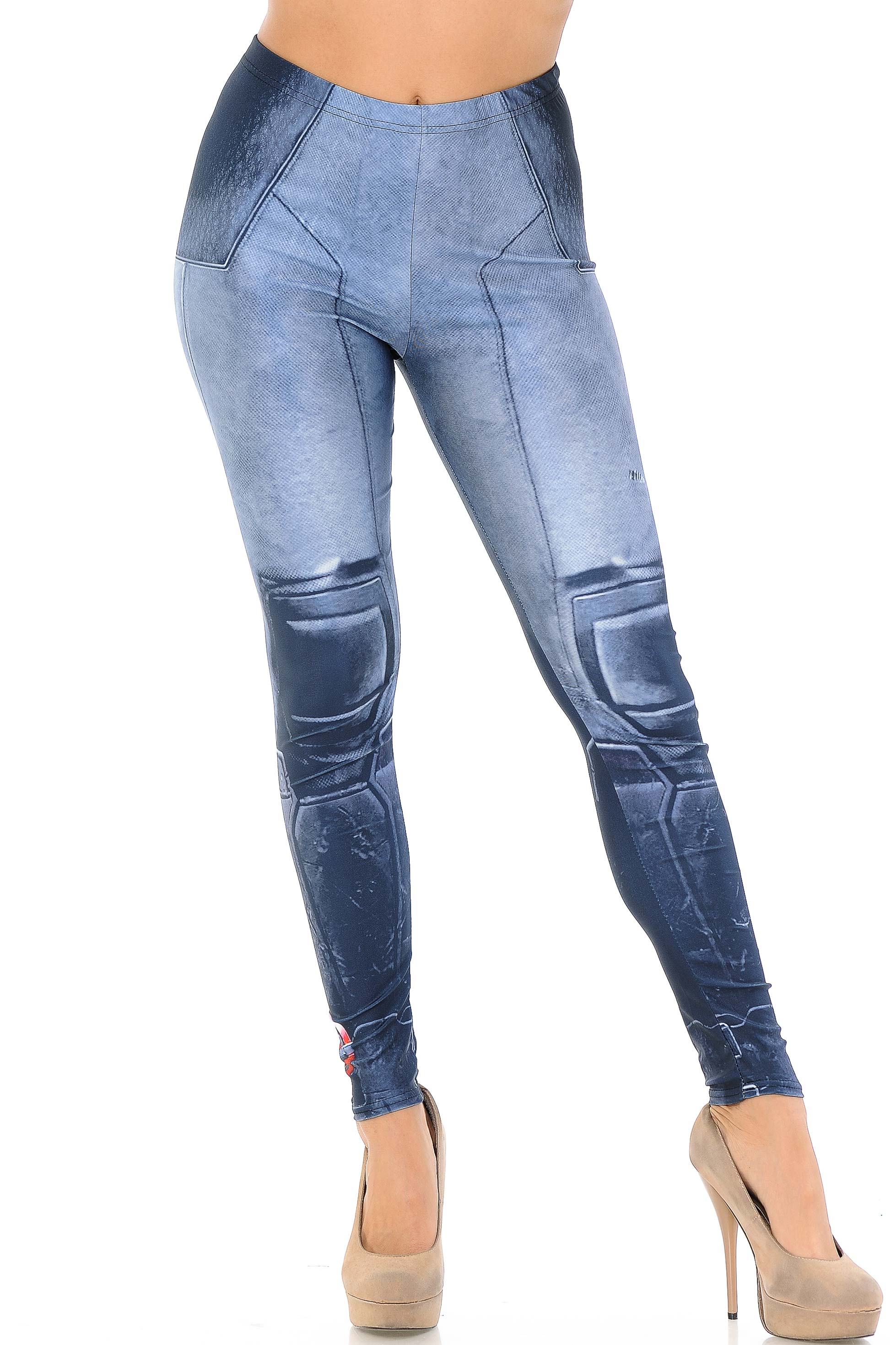 Wholesale Graphic Print Leg Armor Leggings