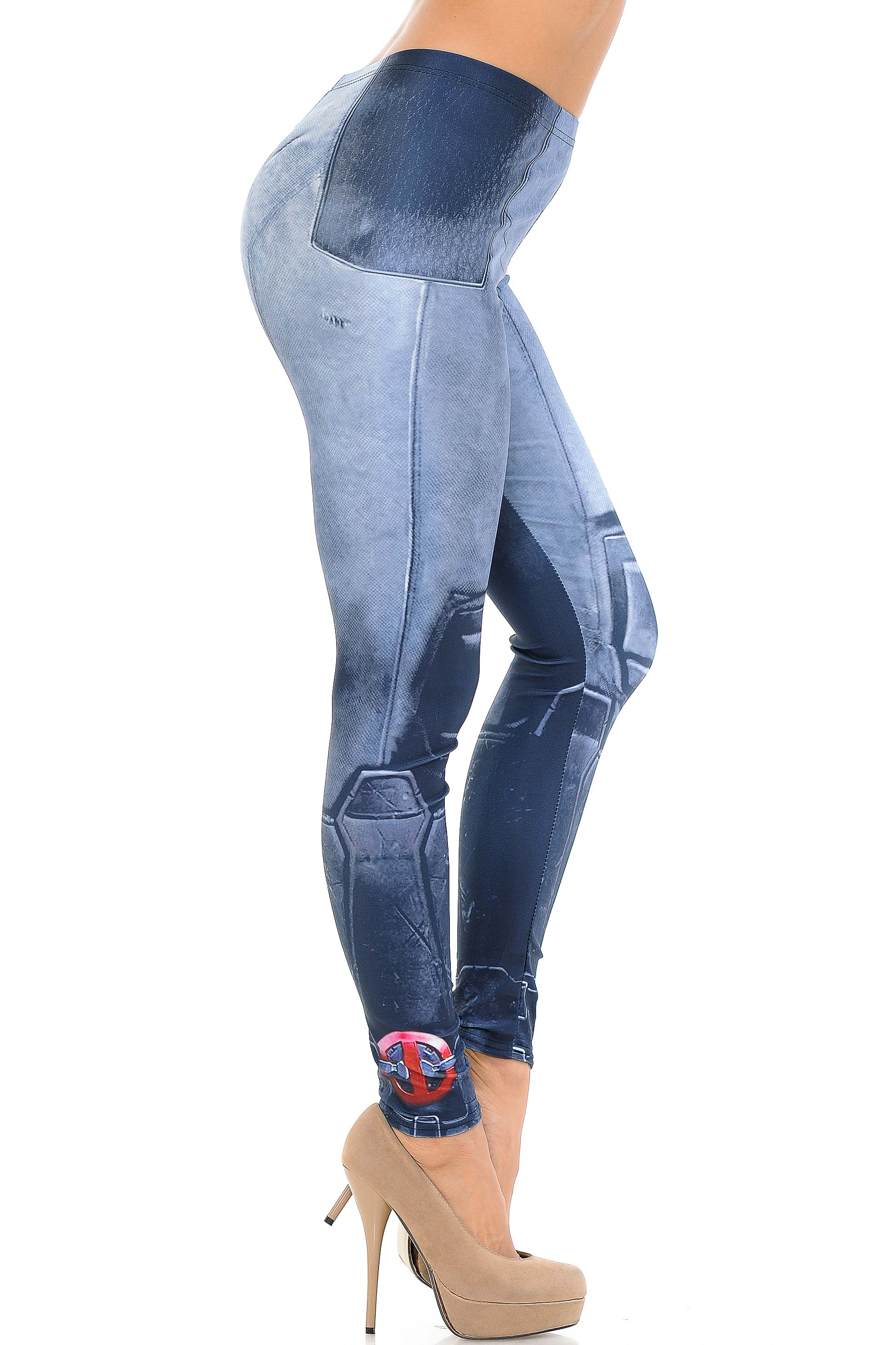 Wholesale Graphic Print Leg Armor Leggings