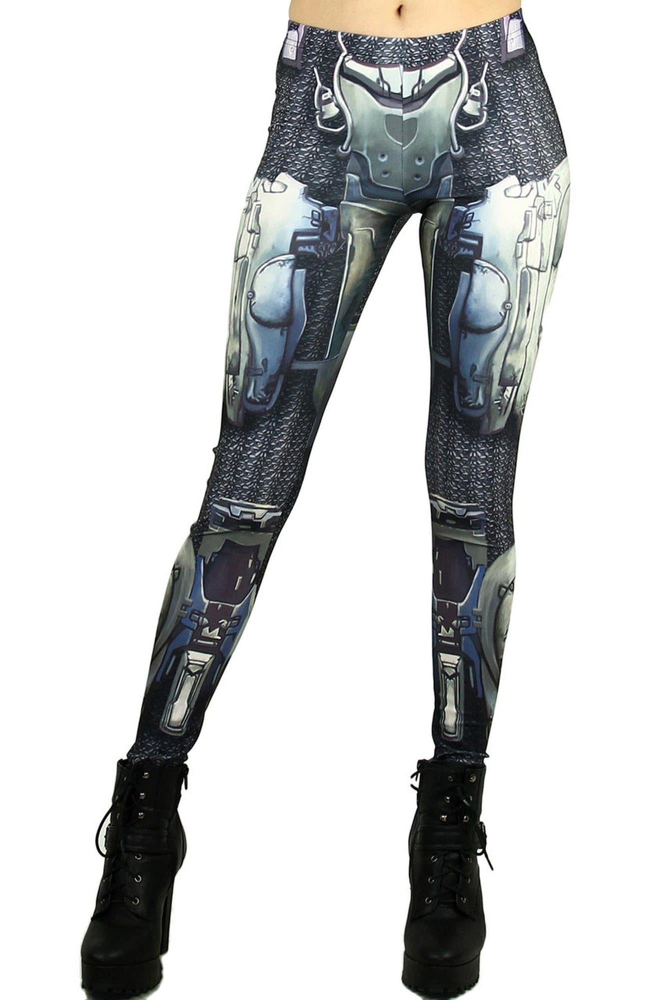 Wholesale Graphic Robotic Armor Leggings