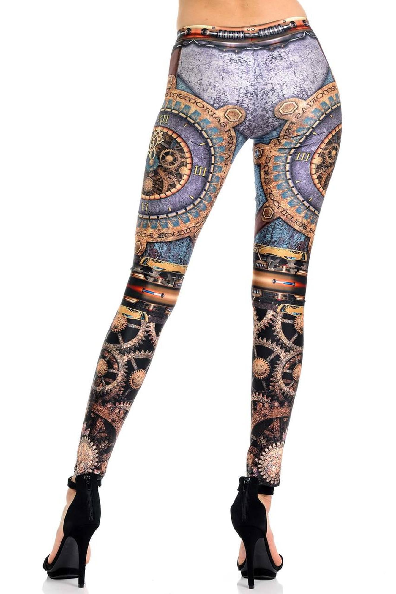 Wholesale Premium Graphic Print Eternal Steampunk Leggings