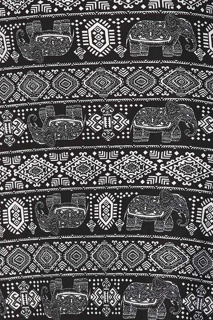 Wholesale Buttery Smooth Tribal Elephant Criss Cross Strap Mini Dress