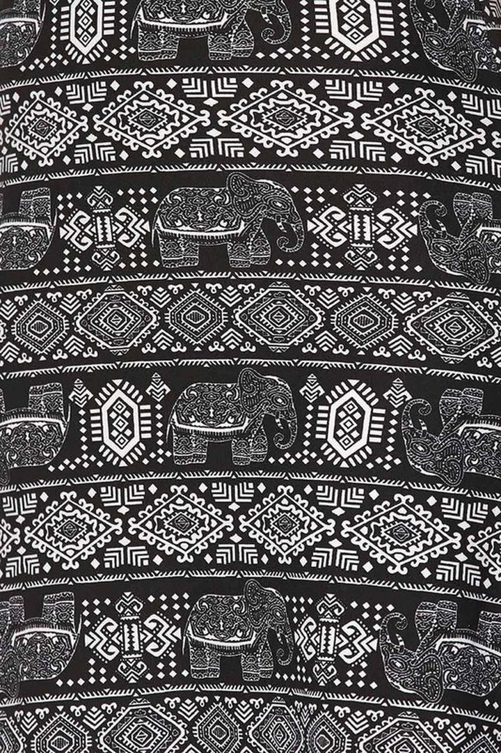 Wholesale Buttery Smooth Tribal Elephant Cross Back Dress