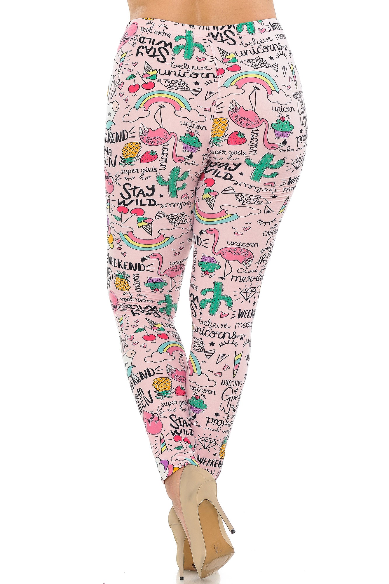 Wholesale Buttery Smooth Weekend Drama Queen Extra Plus Size Leggings - 3X-5X