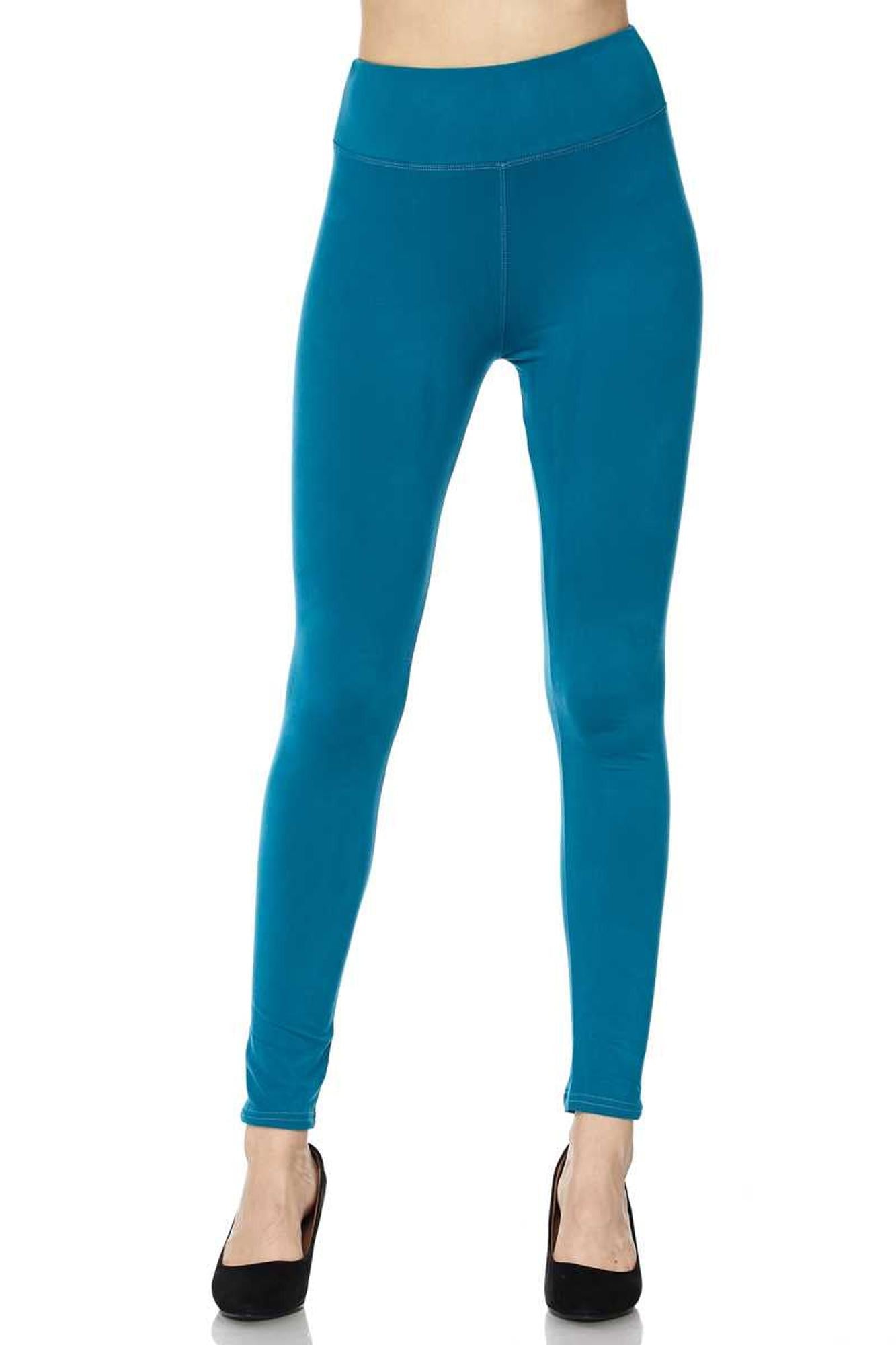 Wholesale Buttery Smooth Basic Solid High Waisted Extra Plus Size Leggings - 3 Inch - 3X-5X - New Mix
