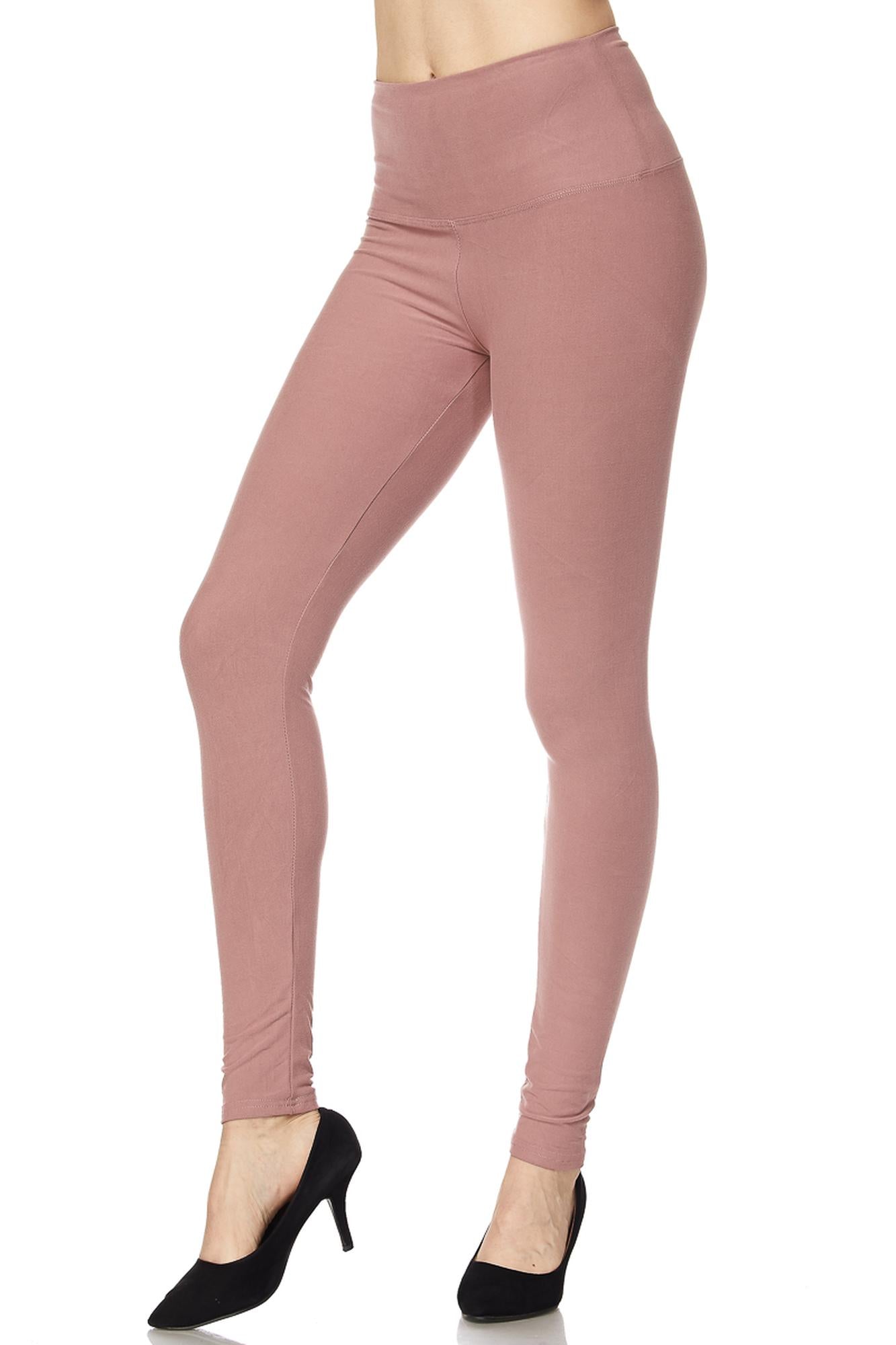 Wholesale Buttery Smooth Basic Solid High Waisted Leggings - Extra Plus Size - 5 Inch - 3XL 4XL 5XL