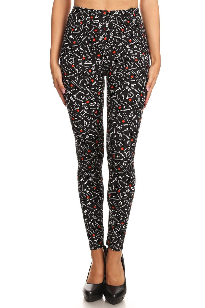Wholesale Buttery Smooth College Student Plus Size Leggings - 3X-5X