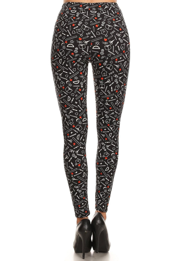 Wholesale Buttery Smooth College Student Plus Size Leggings - 3X-5X
