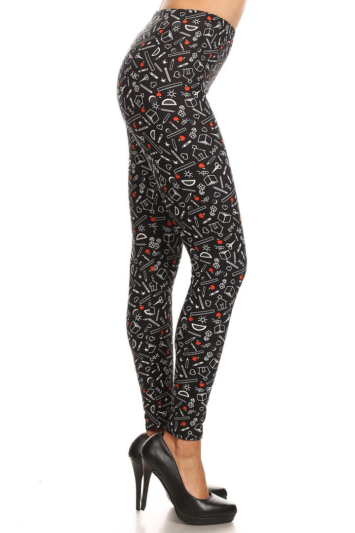 Wholesale Buttery Smooth College Student Plus Size Leggings - 3X-5X