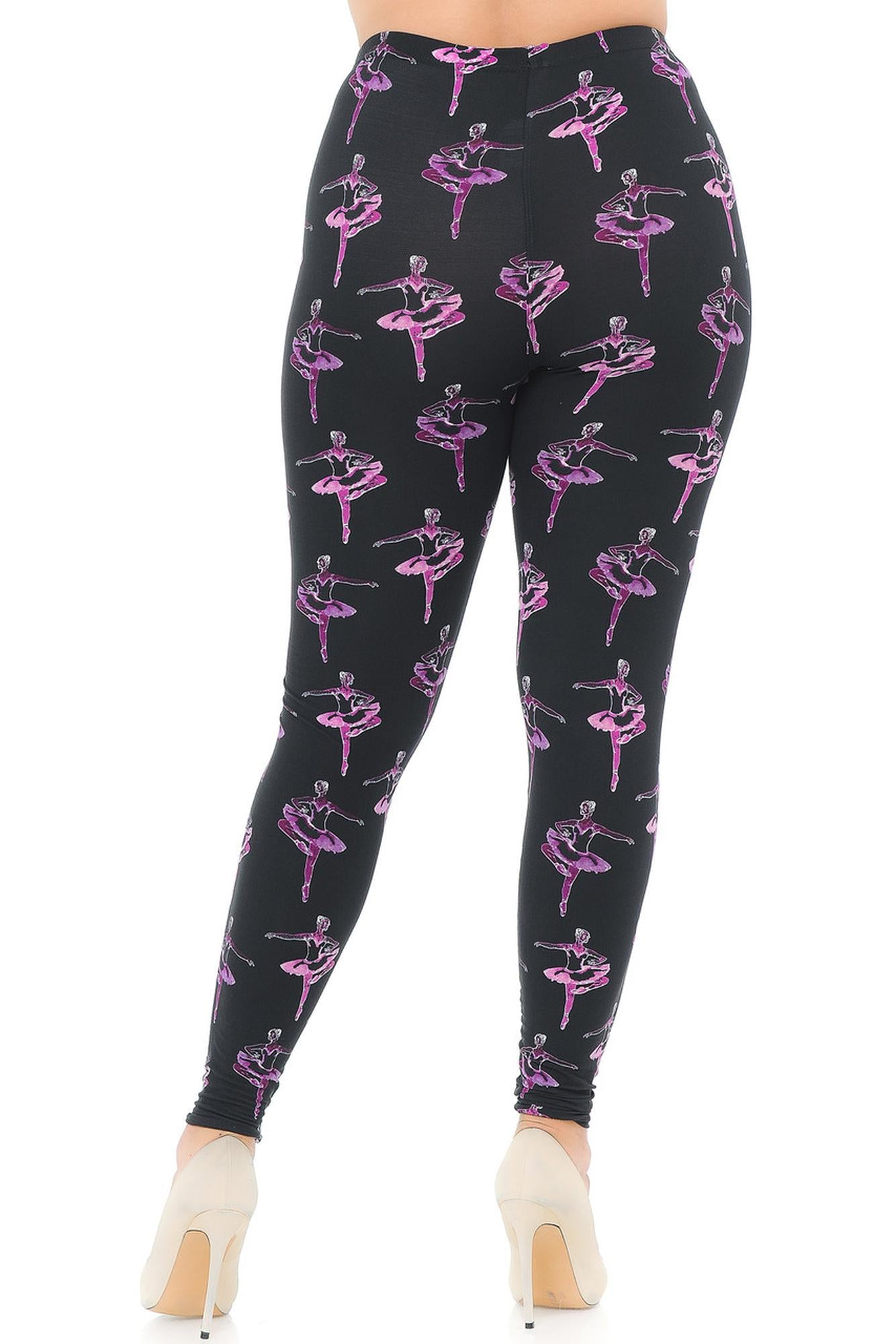 Wholesale Buttery Smooth Ballerina Extra Plus Size Leggings - 3X-5X