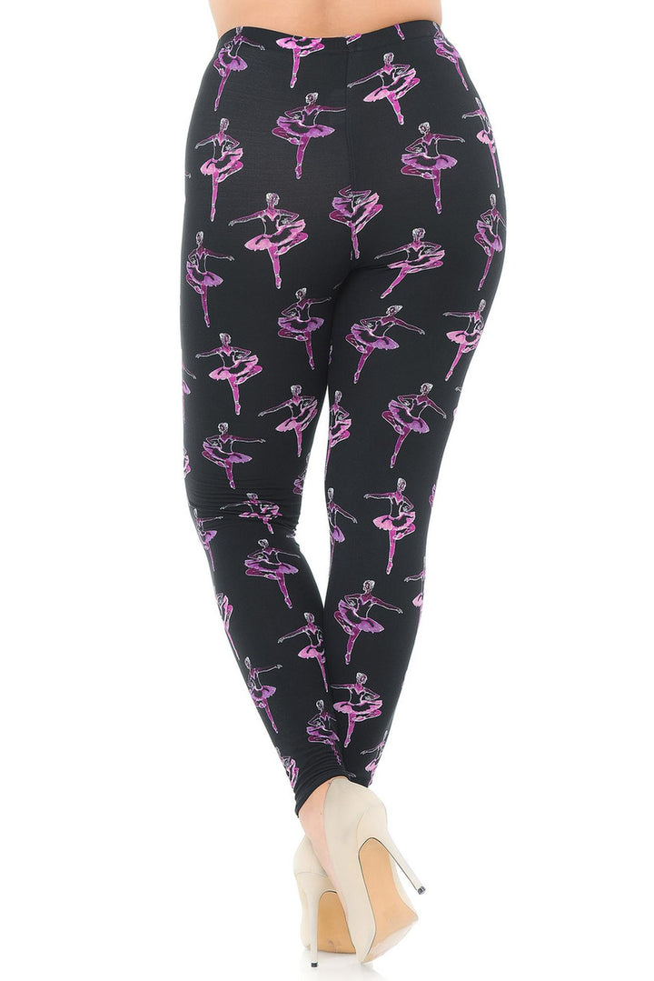 Wholesale Buttery Smooth Ballerina Extra Plus Size Leggings - 3X-5X