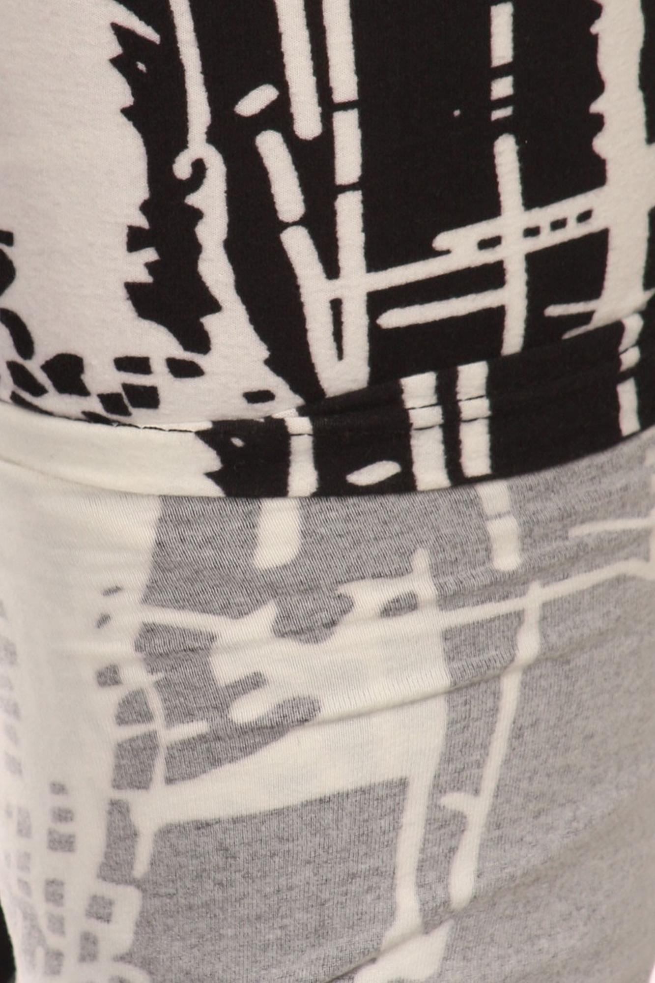 Wholesale Buttery Smooth Splattered Lines Extra Plus Size Leggings - 3X-5X