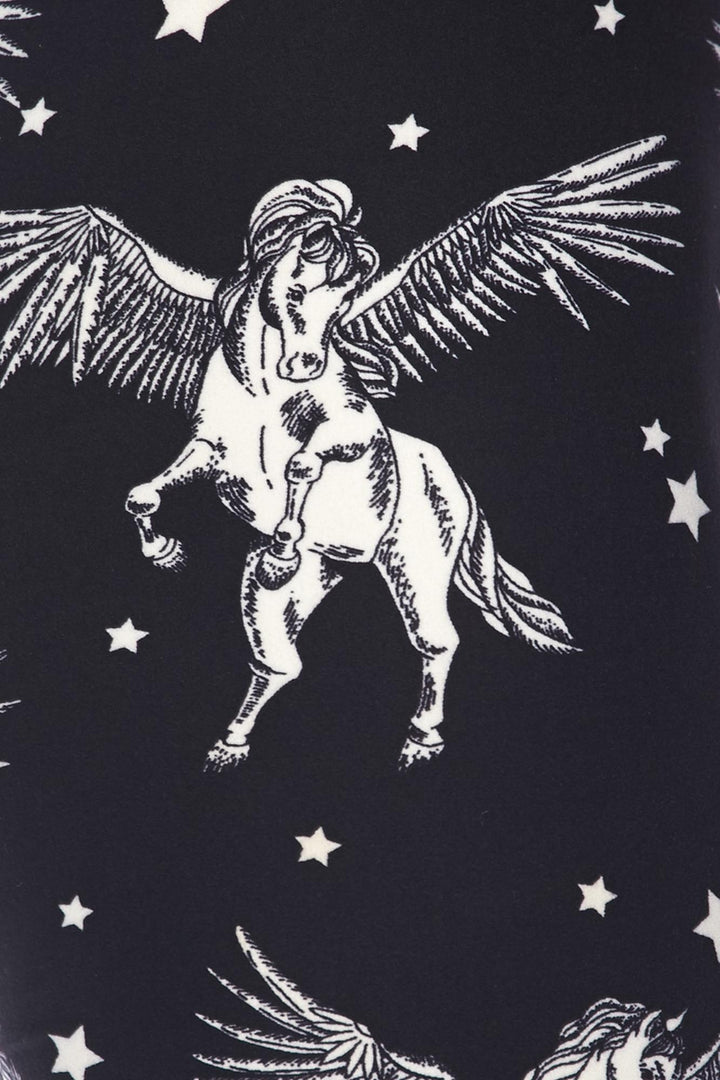 Wholesale Buttery Smooth Magical Pegasus Plus Size Leggings - 3X-5X