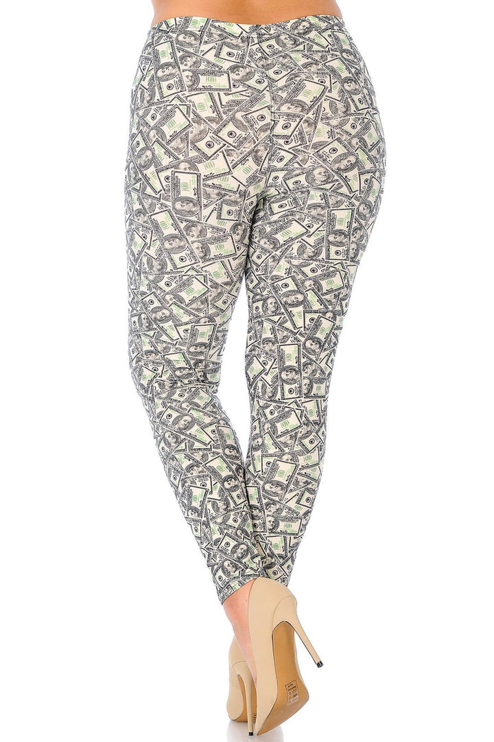 Wholesale Buttery Smooth Money Plus Size Leggings - 3X-5X