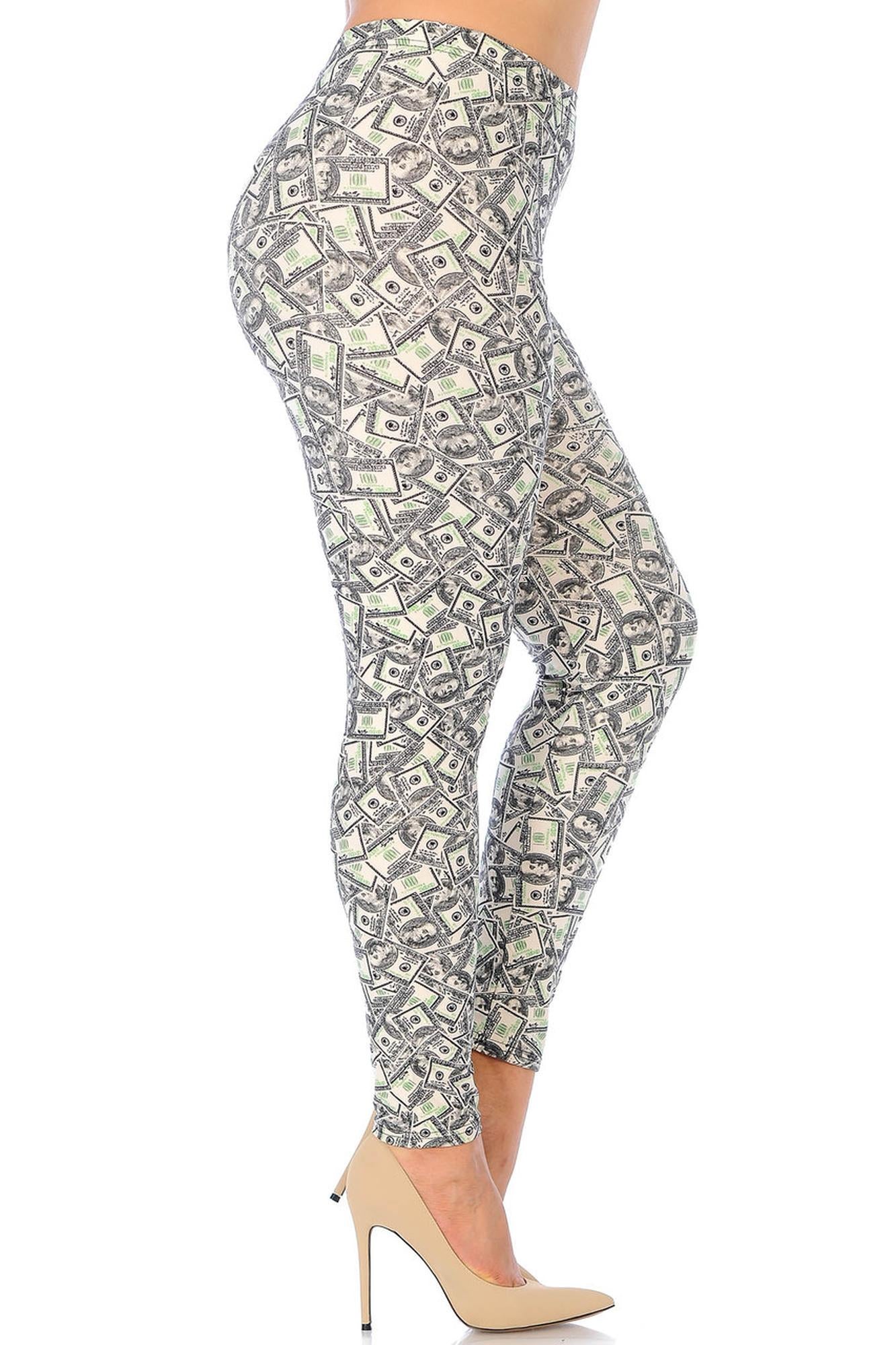Wholesale Buttery Smooth Money Plus Size Leggings - 3X-5X