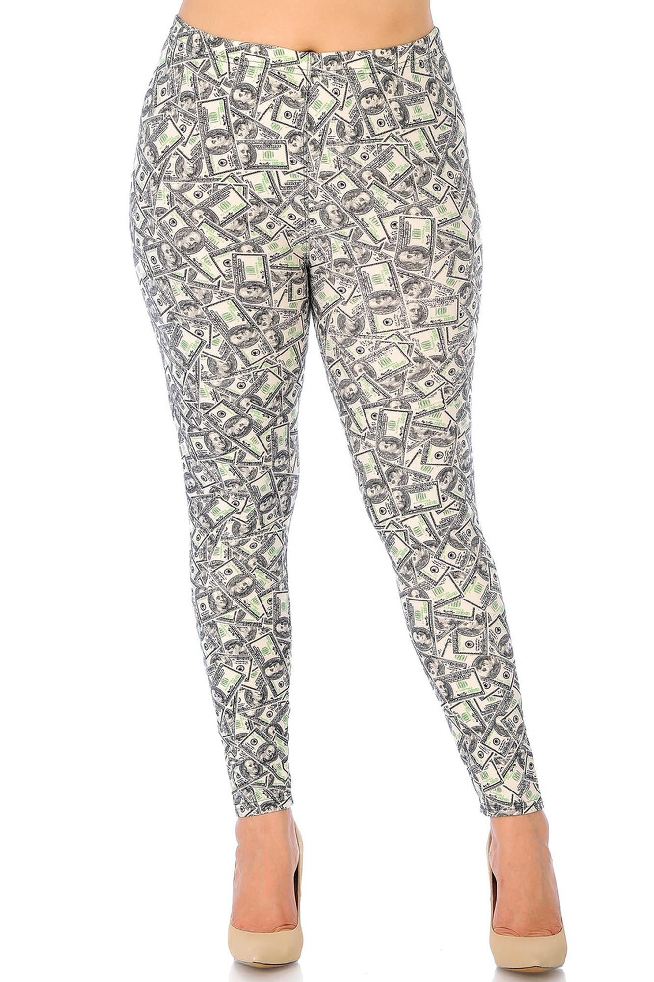Wholesale Buttery Smooth Money Plus Size Leggings - 3X-5X