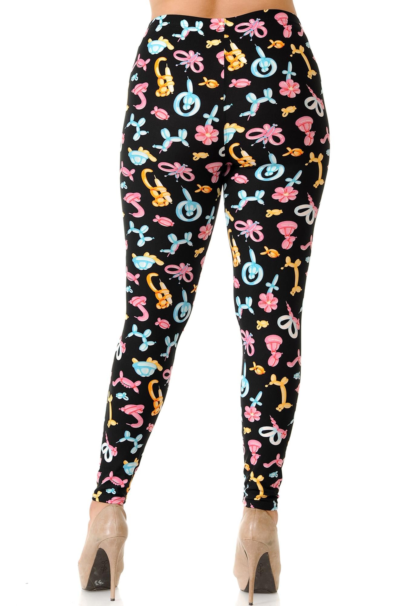Wholesale Buttery Smooth  Animal Balloon Plus Size Leggings - 3X-5X
