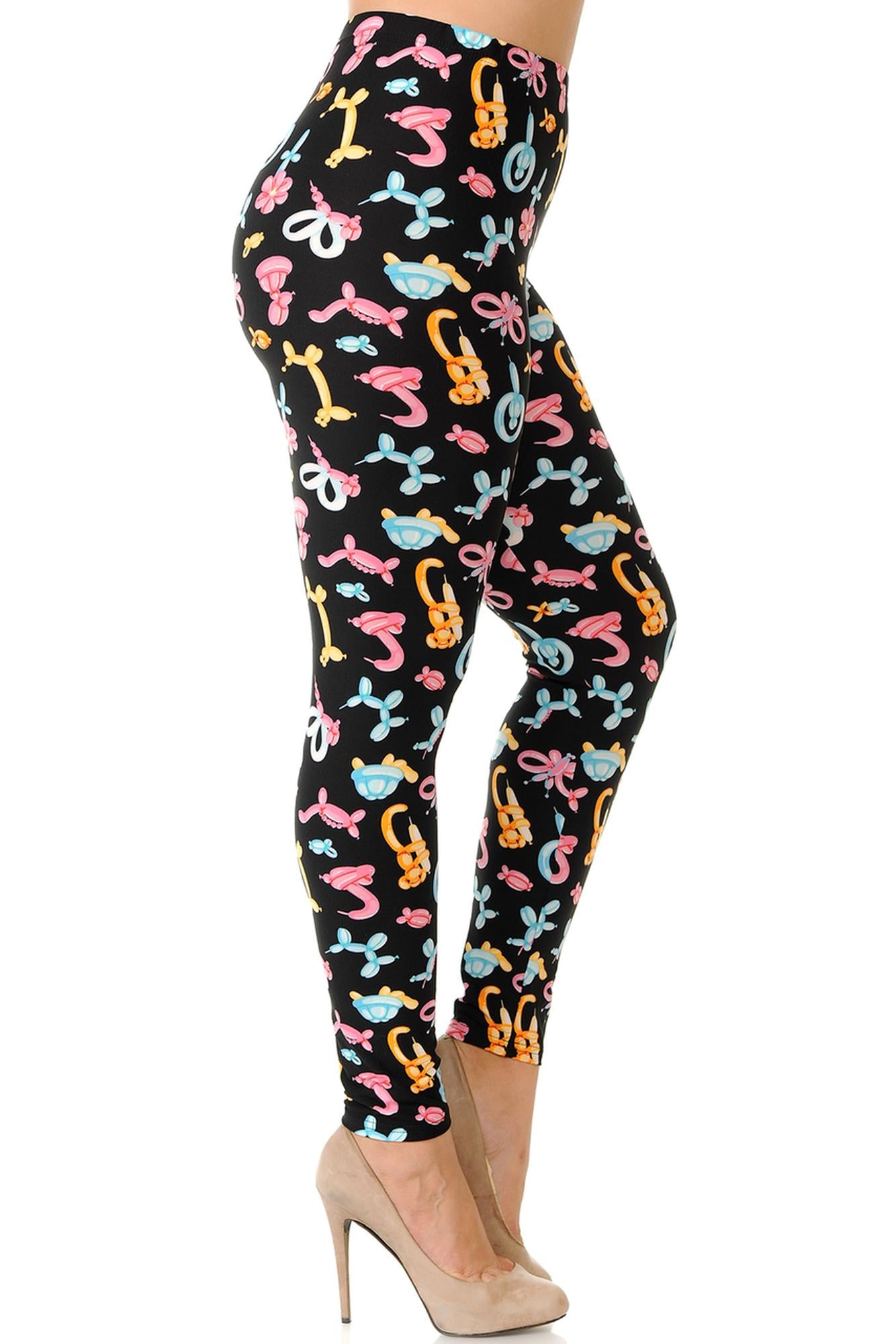 Wholesale Buttery Smooth  Animal Balloon Plus Size Leggings - 3X-5X