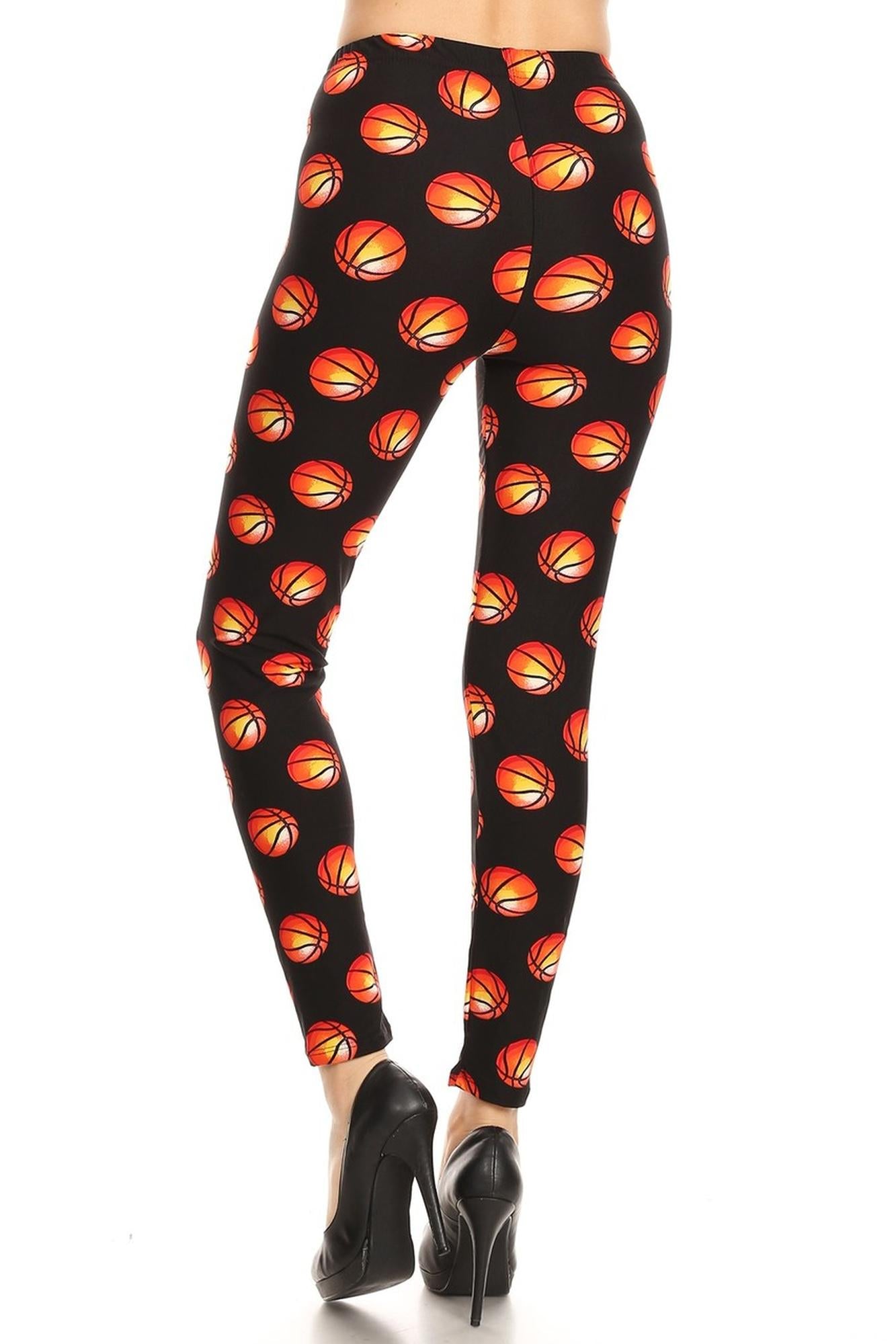 Wholesale Buttery Smooth Basketball Plus Size Leggings - 3X-5X