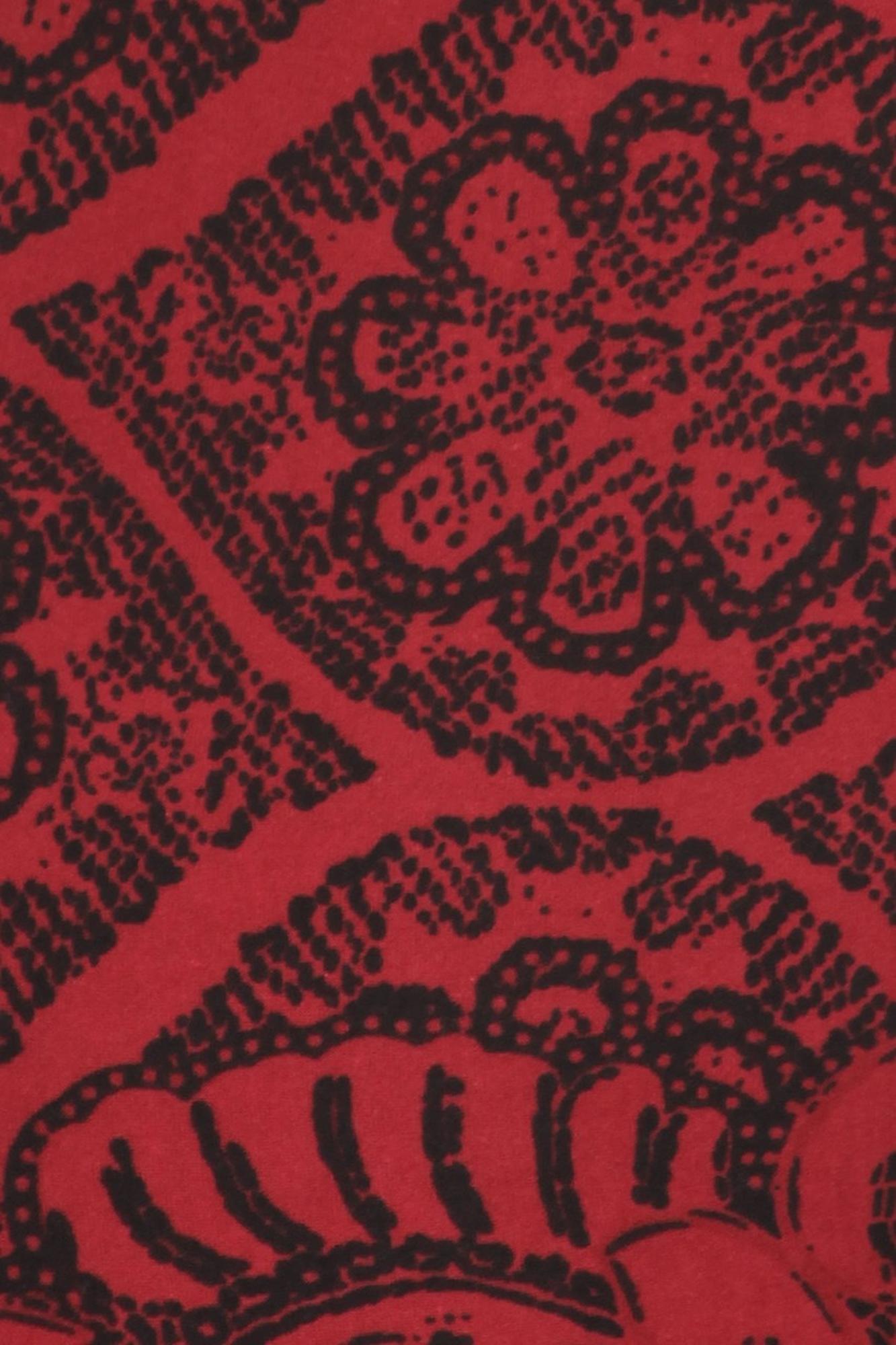 Wholesale Buttery Smooth Rouge Leaf Extra Plus Size Leggings - 3X-5X