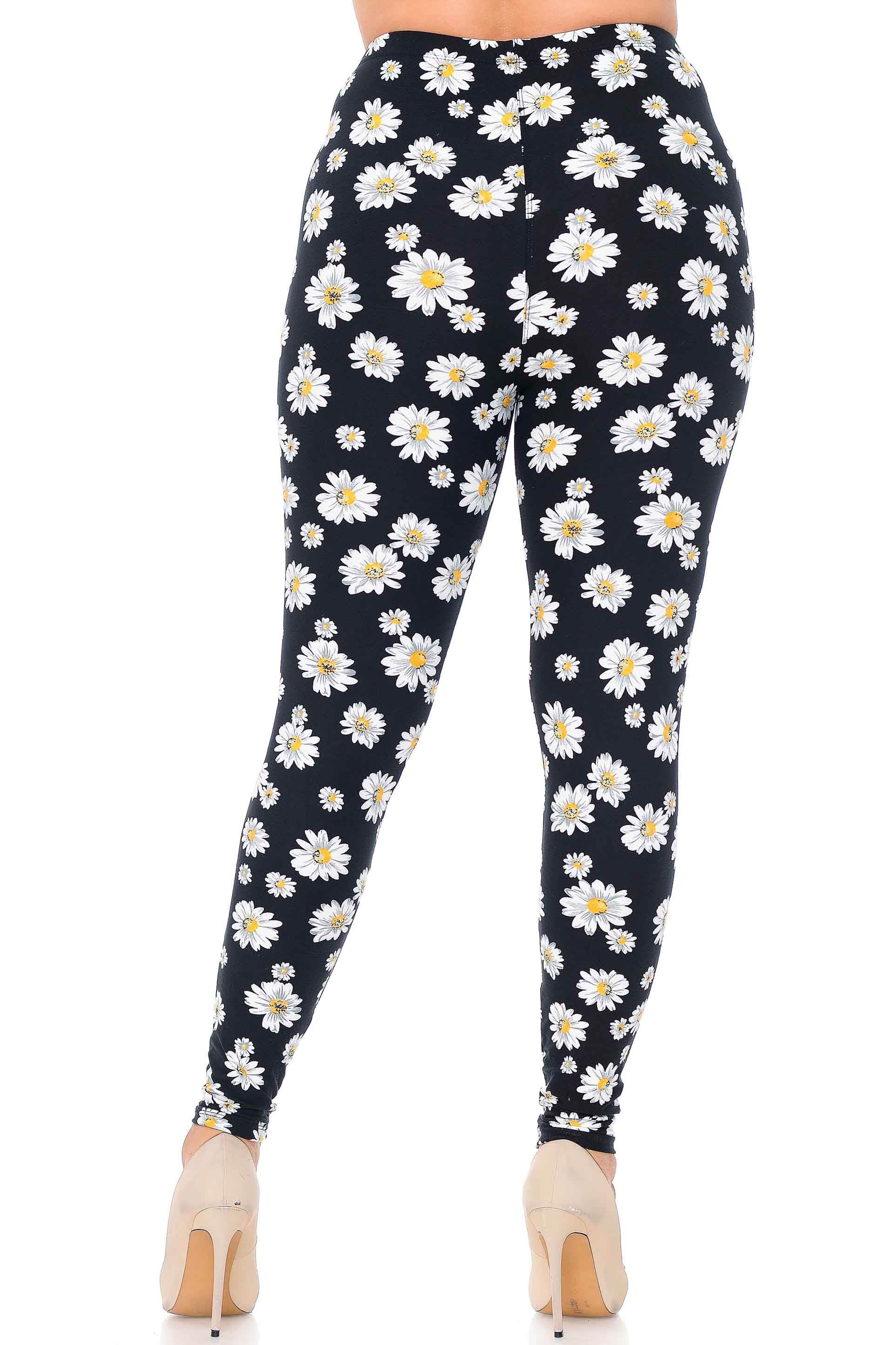 Wholesale Buttery Smooth Daisy Extra Plus Size Leggings - 3X-5X