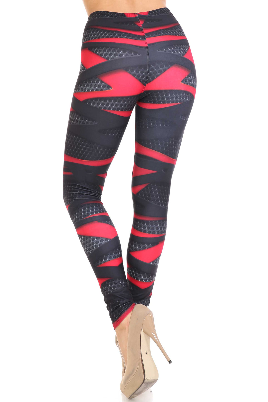 Wholesale Creamy Soft Cascading 3D Sport Wrap Extra Plus Size Leggings - 3X-5X - USA Fashion