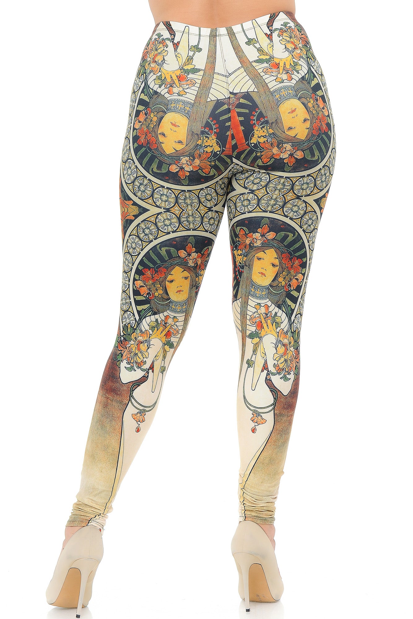 Wholesale Creamy Soft Gaia Mucha Extra Plus Size Leggings - 3X-5X - USA Fashion