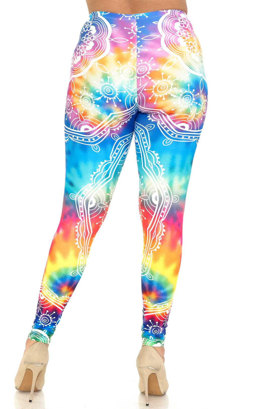 Wholesale Creamy Soft California Tie Dye Extra Plus Size Leggings - 3X-5X - By USA Fashion