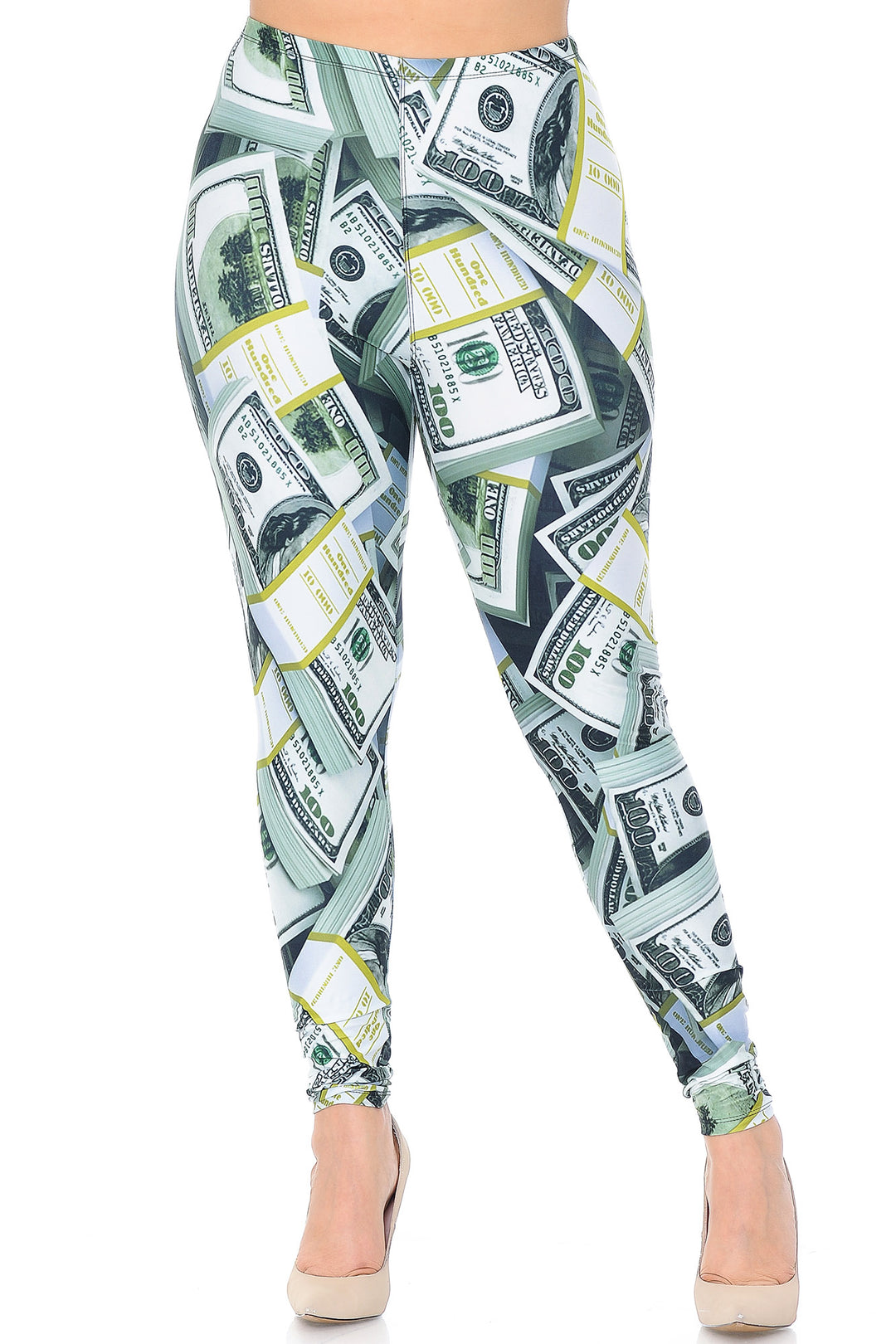 Wholesale Creamy Soft Cash Money Extra Plus Size Leggings - 3X-5X - USA Fashion