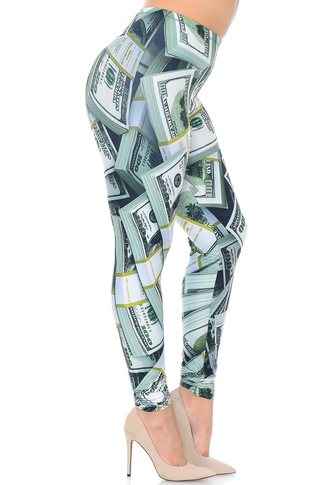 Wholesale Creamy Soft Cash Money Extra Plus Size Leggings - 3X-5X - USA Fashion