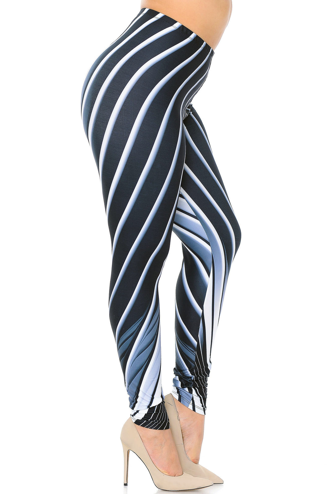 Wholesale Creamy Soft Contour Body Lines Extra Plus Size Leggings - 3X-5X - USA Fashion