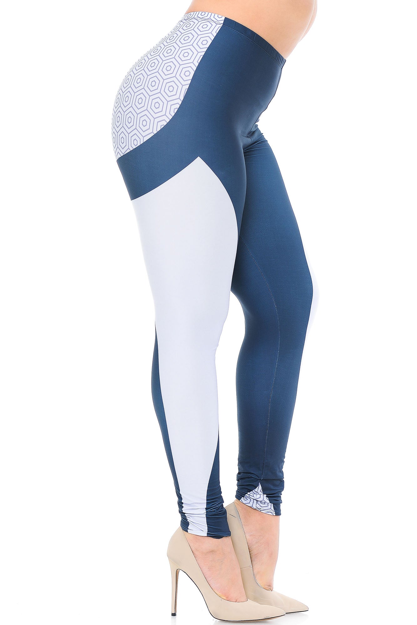 Wholesale Creamy Soft Contour Curves Extra Plus Size Leggings - 3X-5X - USA Fashion