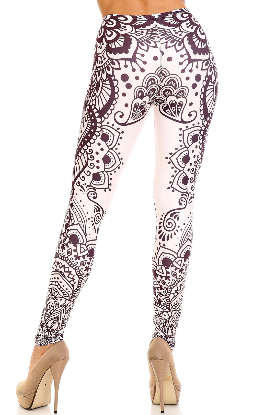 Wholesale Creamy Soft Creamy Tribal Mandala Extra Plus Size Leggings - 3X-5X - USA Fashion