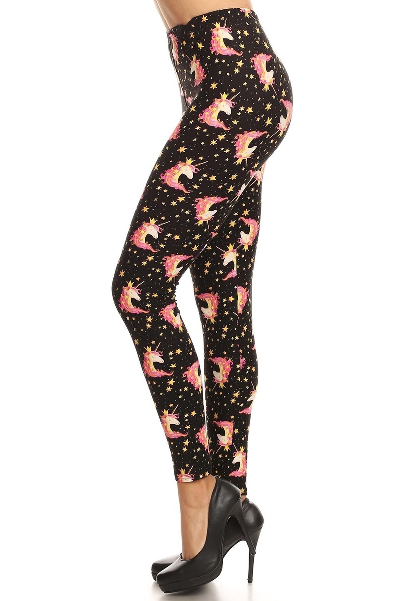 Wholesale Buttery Smooth Twinkle Unicorn Plus Size Leggings - 3X-5X - LIMITED EDITION