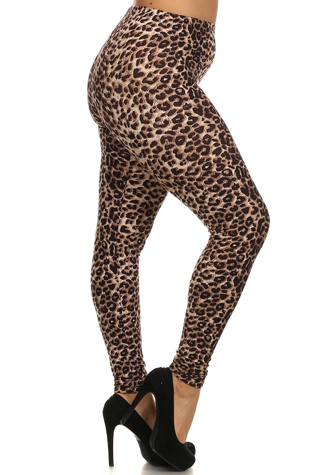 Wholesale Buttery Smooth Feral Cheetah Extra Plus Size Leggings - 3X-5X