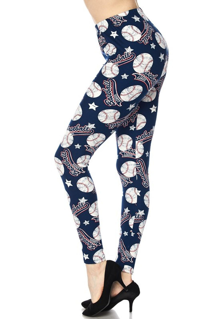 Wholesale Buttery Smooth Major League Baseball Plus Size Leggings - 3X-5X
