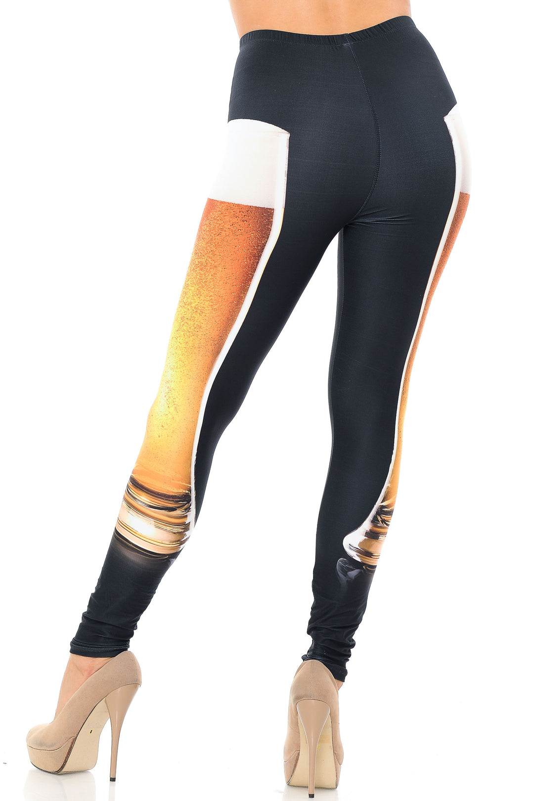 Wholesale Creamy Soft Draft Beer Extra Plus Size Leggings - USA Fashion