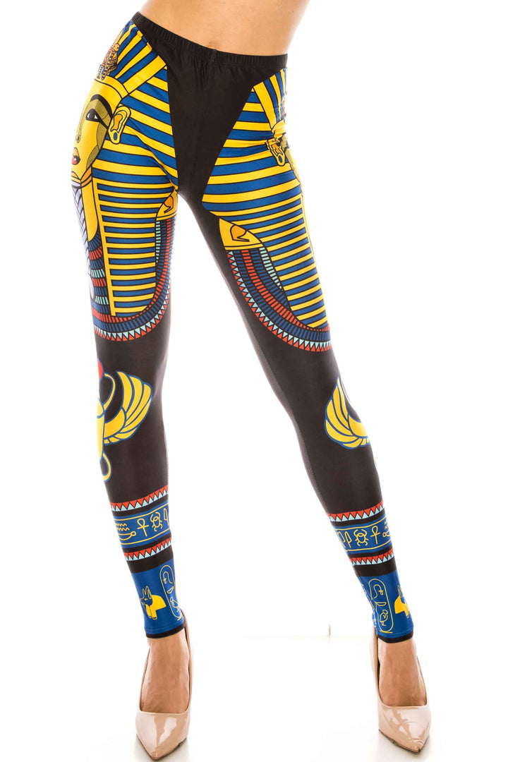 Wholesale Creamy Soft King Tut Extra Plus Size Leggings - 3X-5X - USA Fashion