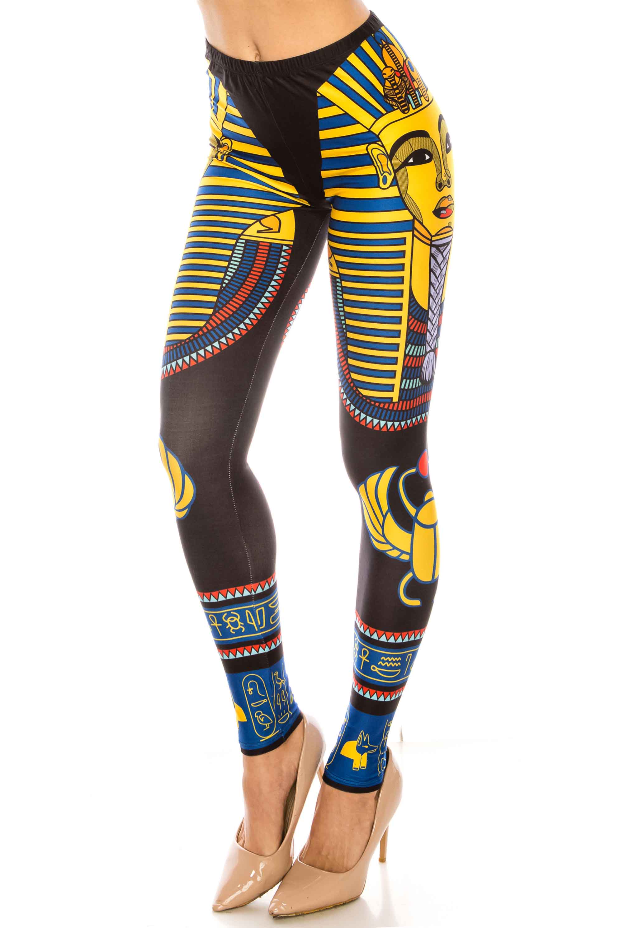 Wholesale Creamy Soft King Tut Extra Plus Size Leggings - 3X-5X - USA Fashion