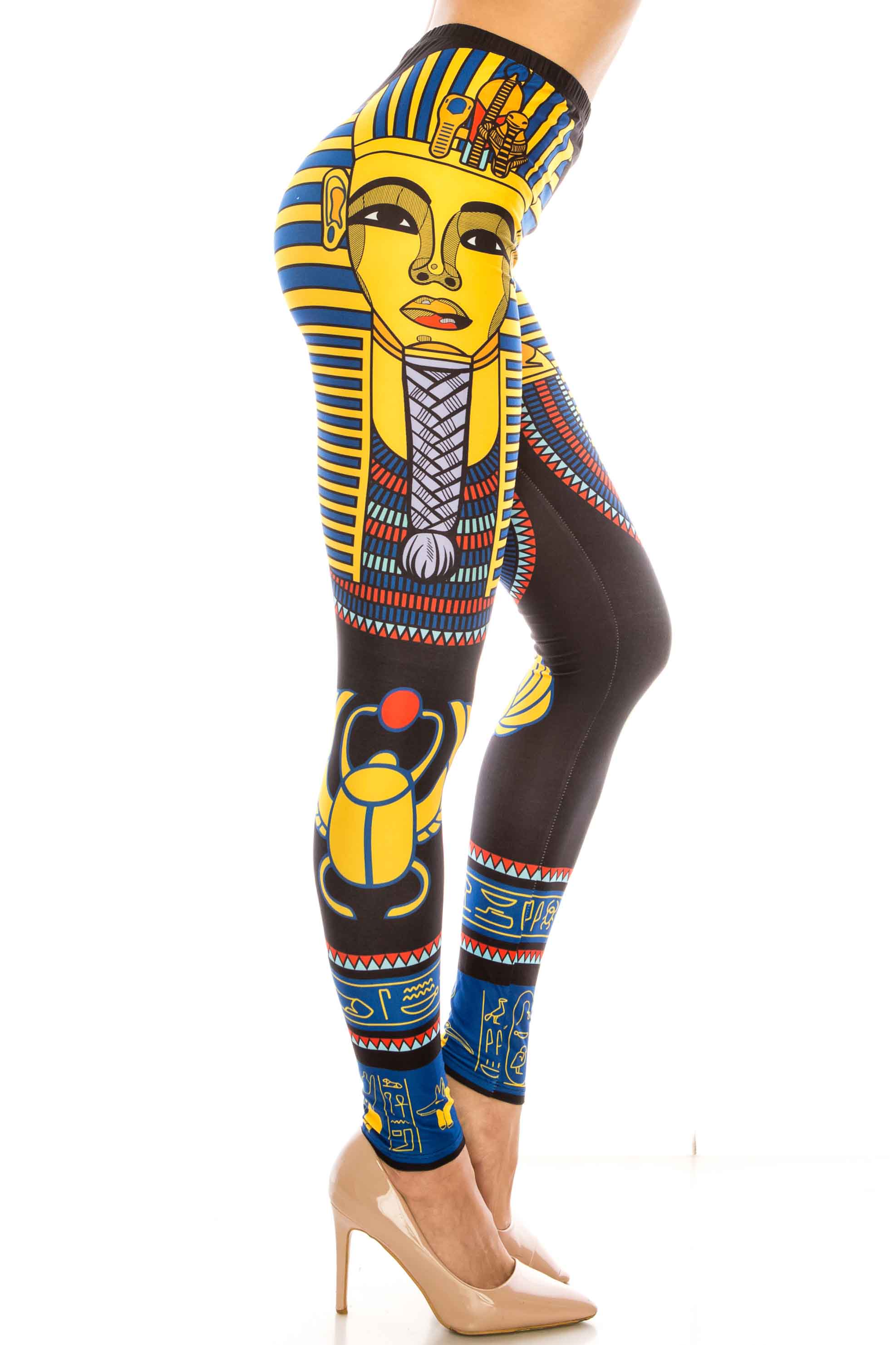 Wholesale Creamy Soft King Tut Extra Plus Size Leggings - 3X-5X - USA Fashion
