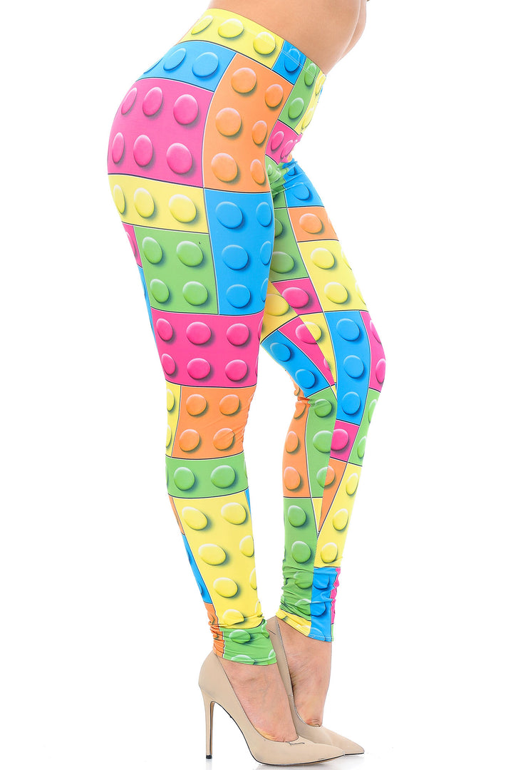 Wholesale Creamy Soft Lego Extra Plus Size Leggings - 3X-5X - USA Fashion