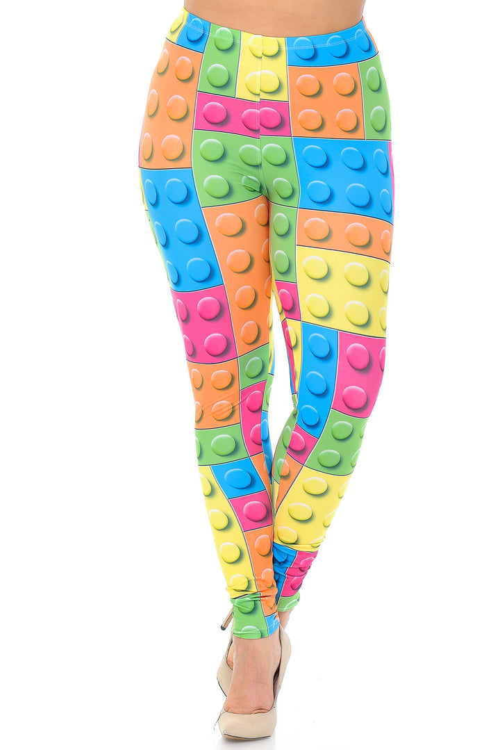 Wholesale Creamy Soft Lego Extra Plus Size Leggings - 3X-5X - USA Fashion