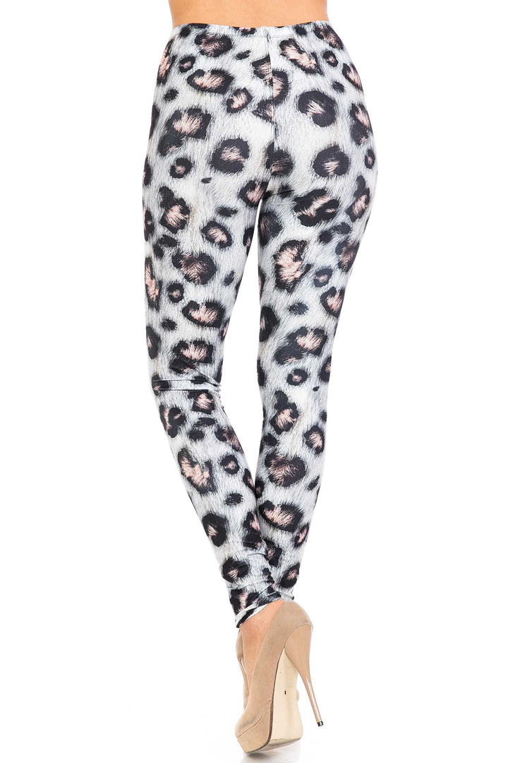 Wholesale Creamy Soft Moda Leopard Extra Plus Size Leggings - 3X-5X - USA Fashion
