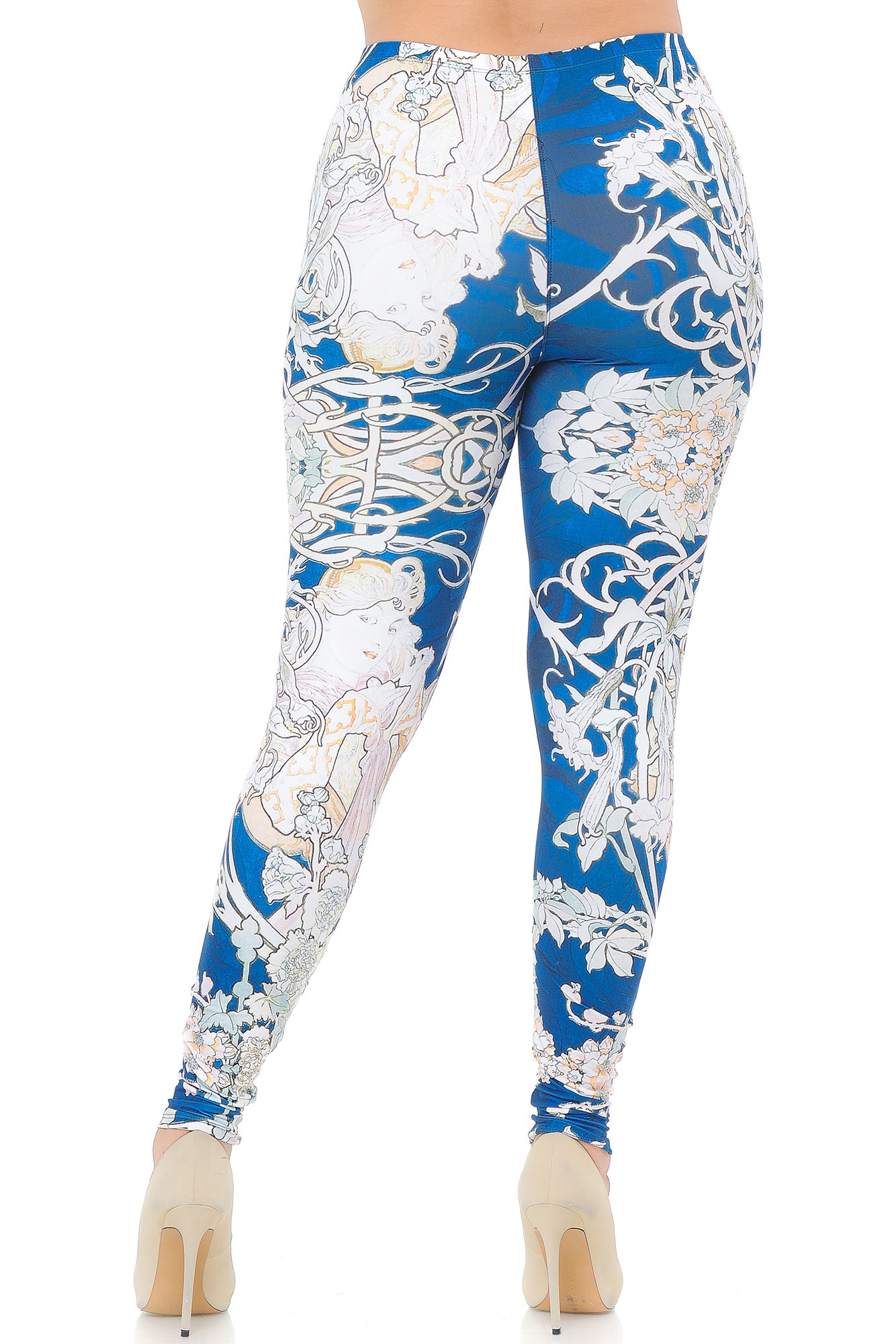 Wholesale Creamy Soft Twisted Eden Vine Plus Size Extra Plus Size Leggings - 3X-5X - USA Fashion
