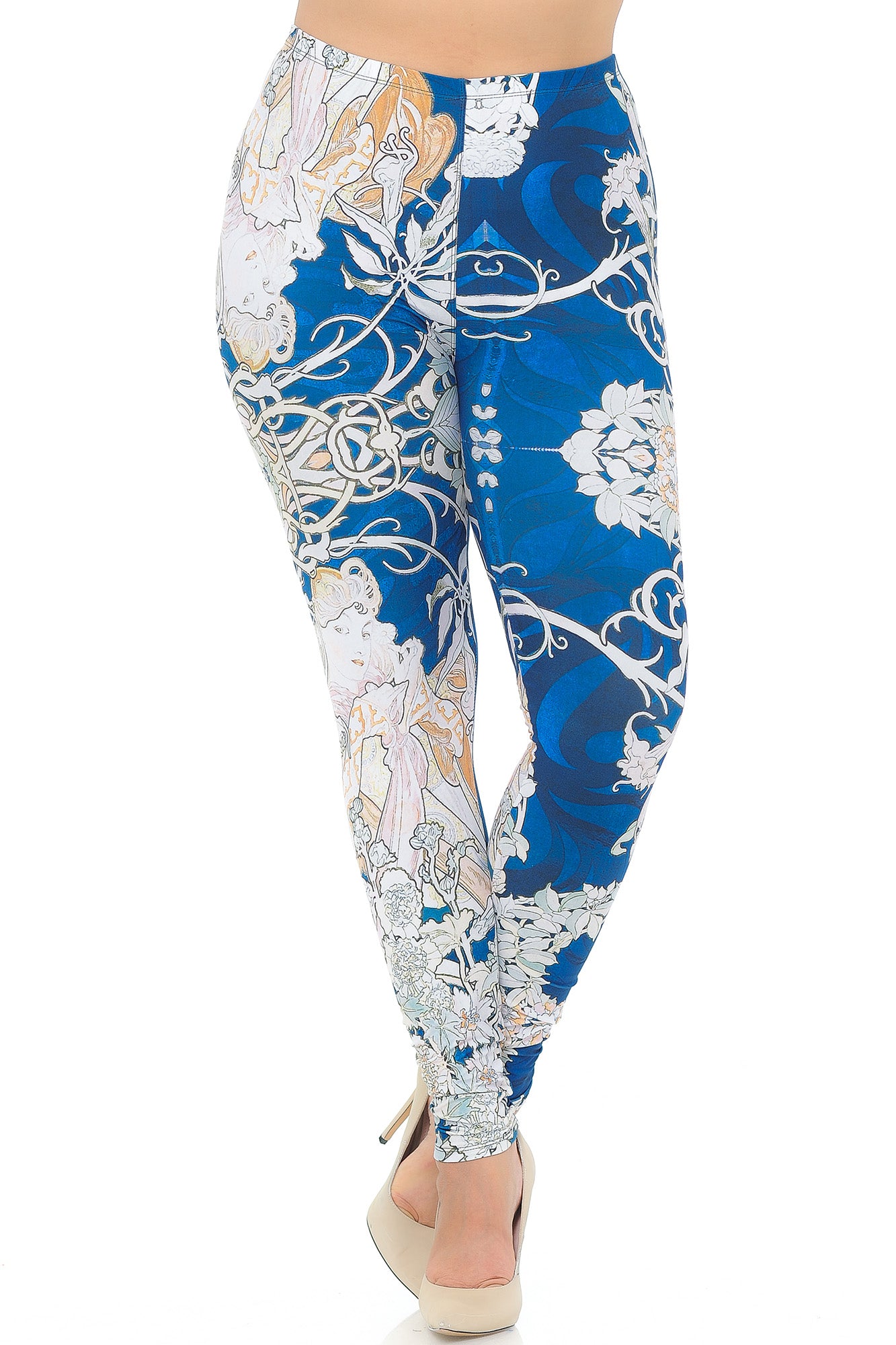 Wholesale Creamy Soft Twisted Eden Vine Plus Size Extra Plus Size Leggings - 3X-5X - USA Fashion