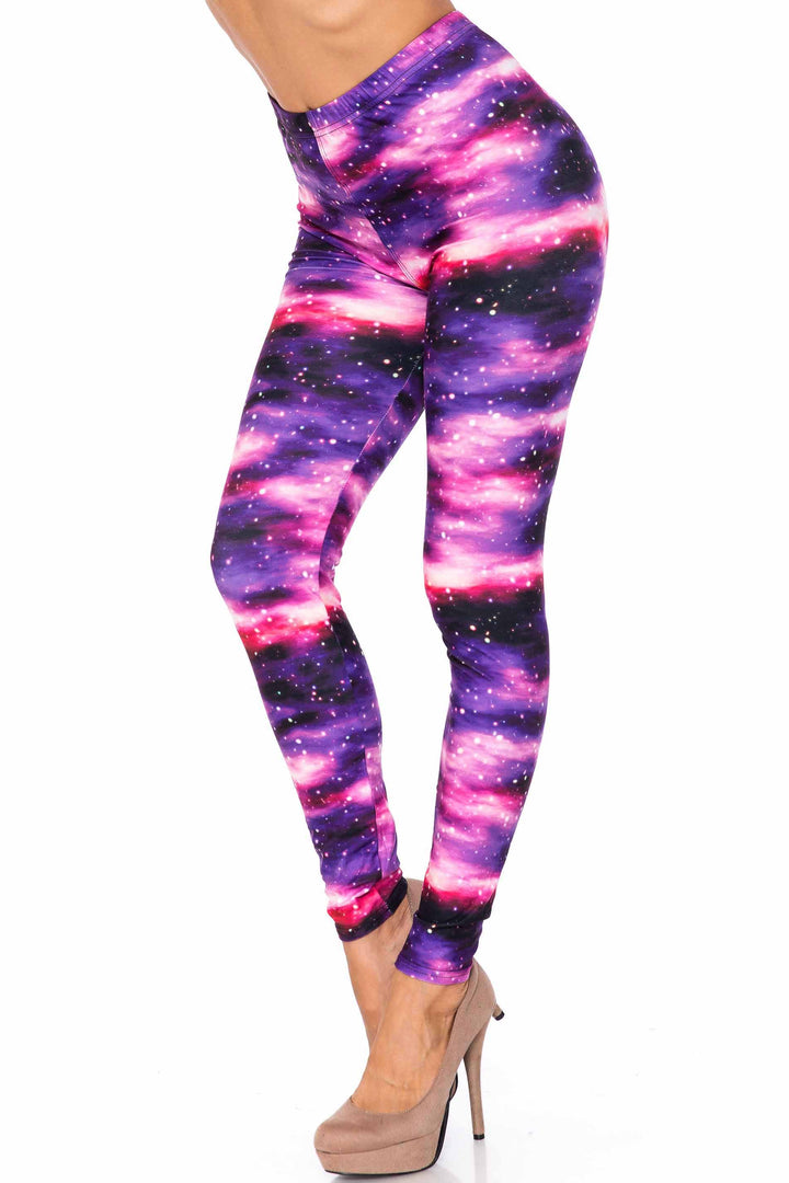 Wholesale Creamy Soft Purple Mist Extra Plus Size Leggings - 3X-5X - USA Fashion