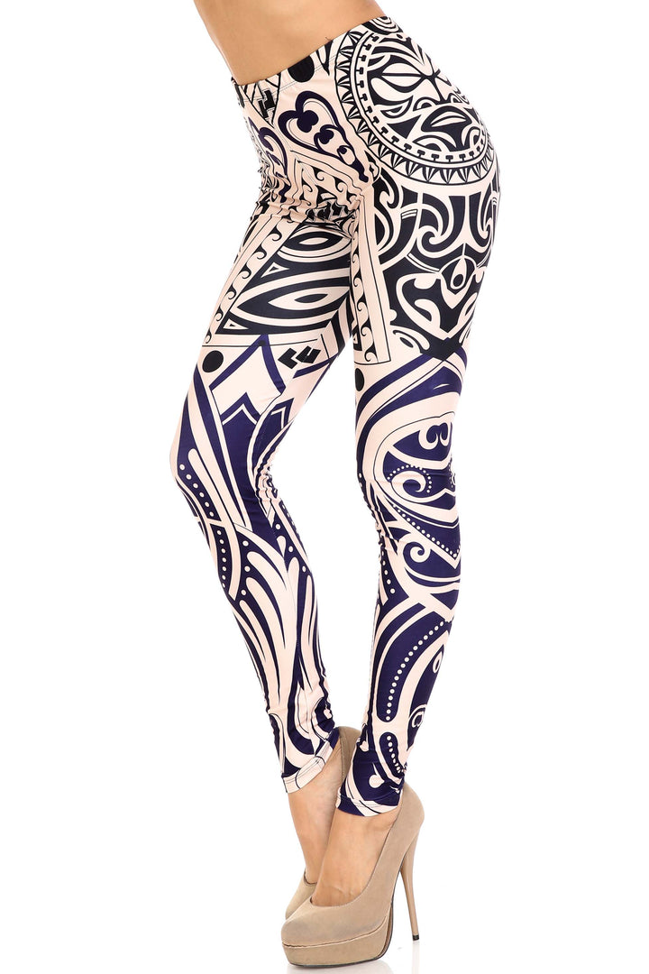 Wholesale Creamy Soft Valhalla Extra Plus Size Leggings - 3X-5X - USA Fashion