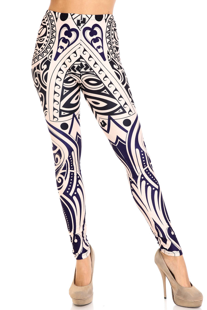 Wholesale Creamy Soft Valhalla Extra Plus Size Leggings - 3X-5X - USA Fashion