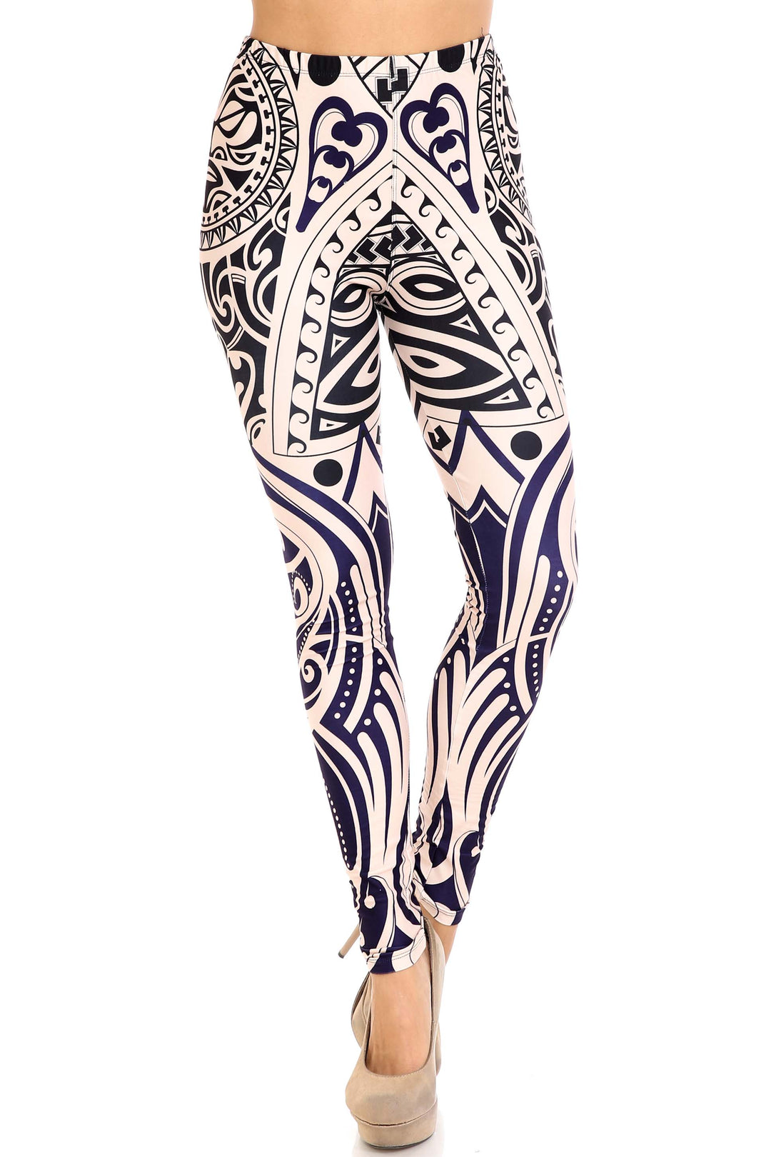 Wholesale Creamy Soft Valhalla Extra Plus Size Leggings - 3X-5X - USA Fashion
