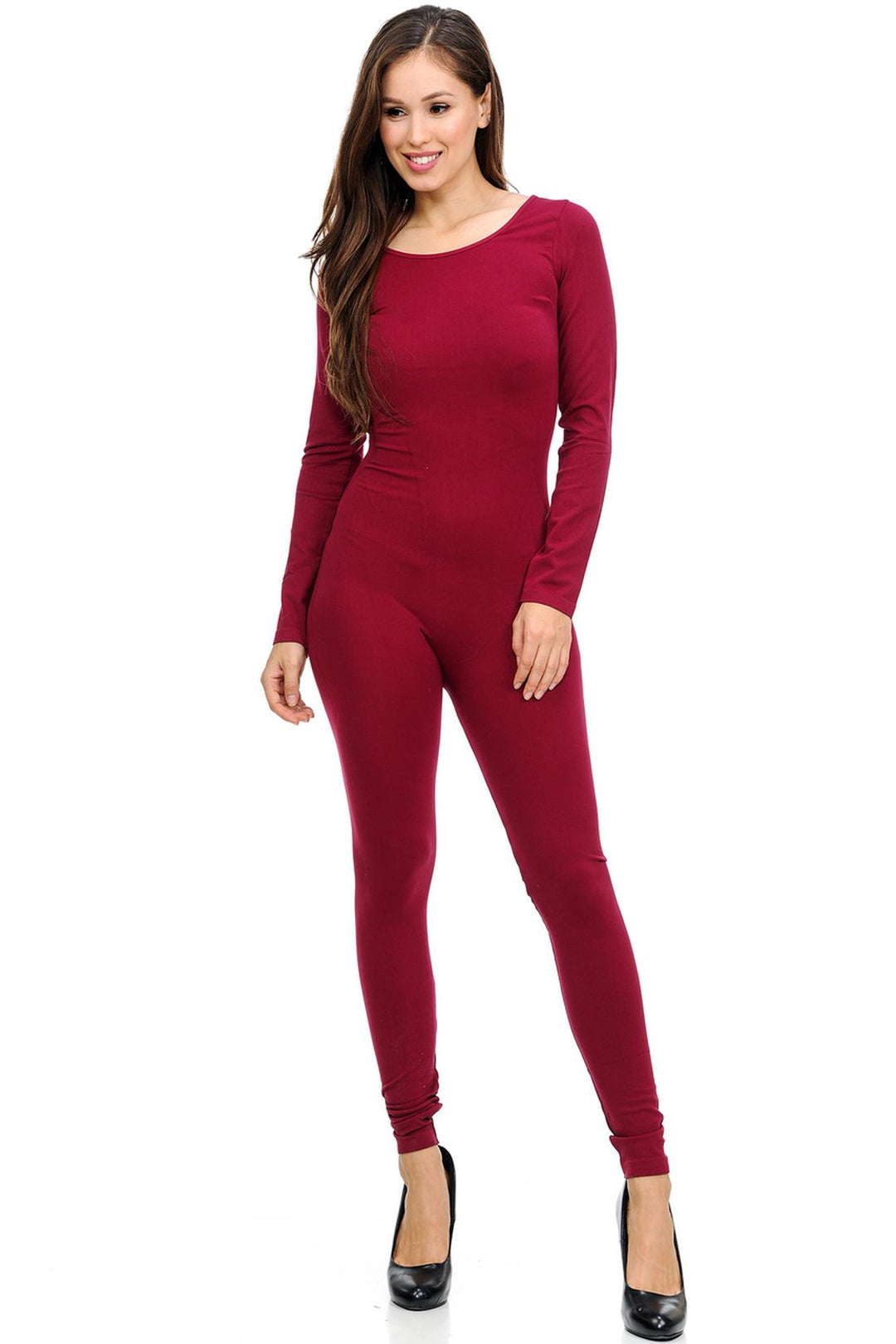Wholesale Basic Full Nylon Spandex Jumpsuit